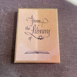 21 Vintage Antioch Bookplates From The Library Of Owl Family Set W/box Sticker